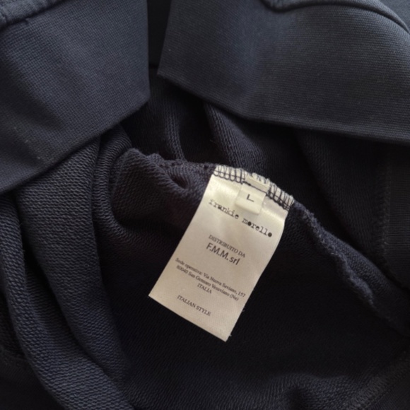 Frankie Morello mens blue sweatshirt, size Large - Picture 4 of 4